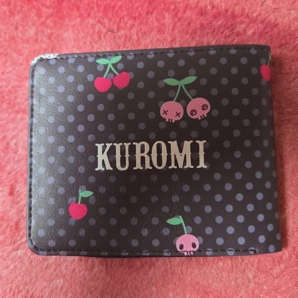 New kuromi Halloween horror hello kitty anime manga leather wallet